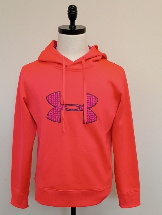 Under Armour Other - Under Armour Neon Red Performance Hoodie Lightweight Pullover Size Small